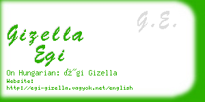 gizella egi business card